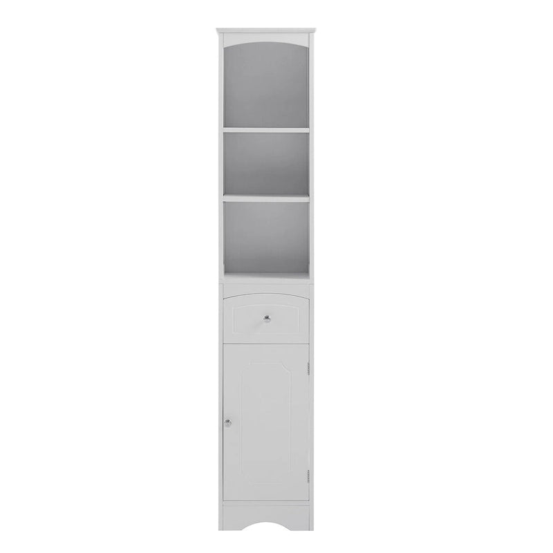 Tall Bathroom Cabinet Freestanding Storage Cabinet with Drawer - 13.4 L x 9.1 W x 66.9 H