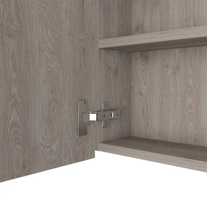 Medicine Cabinet Viking, Three Internal Shelves, Single Door, Two External Shelves, Black Wengue Finish