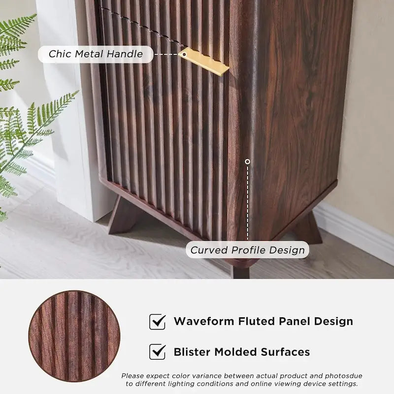 68  Tall Bathroom Narrow Storage Cabinet with Faux Marble Top