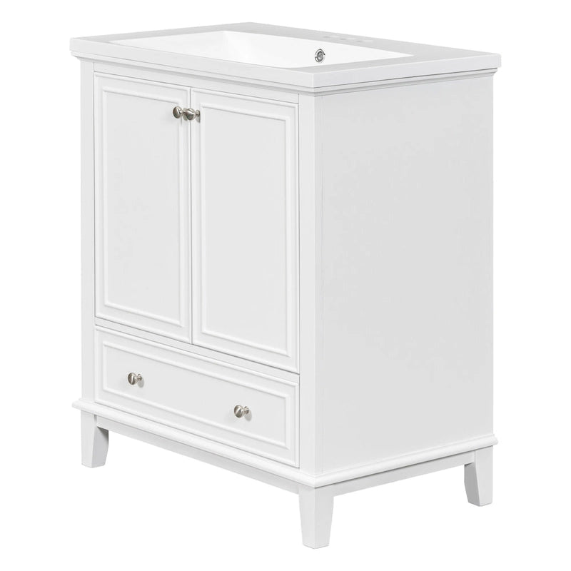 Bathroom Cabinet with Doors and Drawer