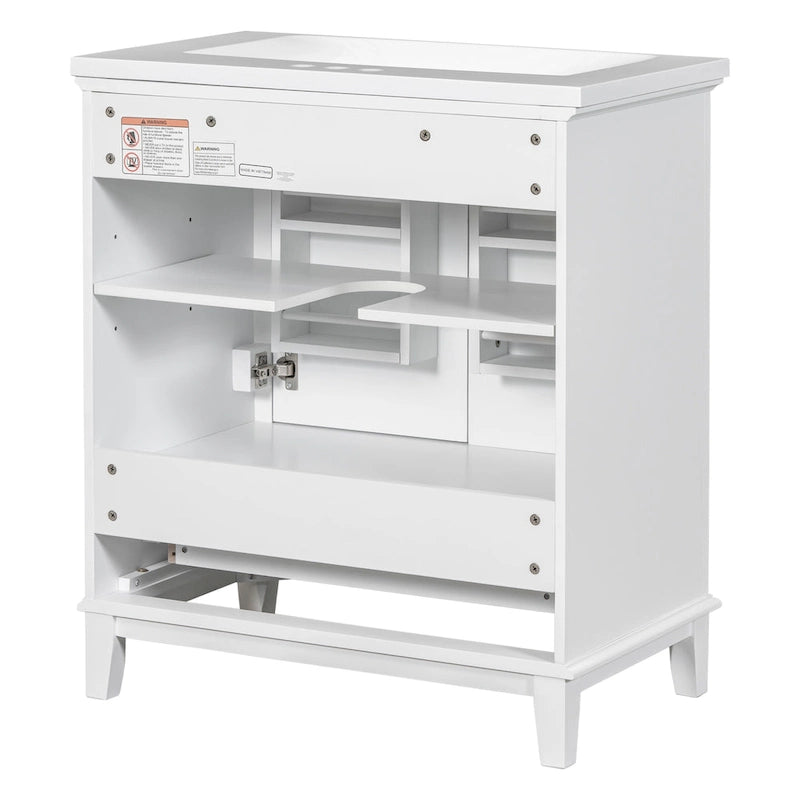 Bathroom Cabinet with Doors and Drawer