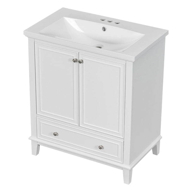 Bathroom Cabinet with Doors and Drawer