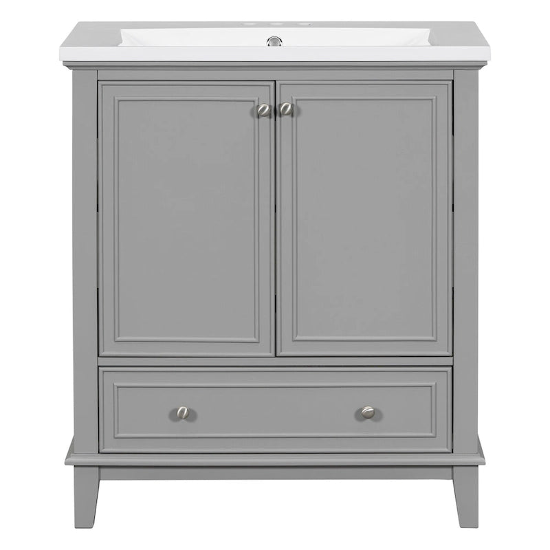 Bathroom Cabinet with Doors and Drawer