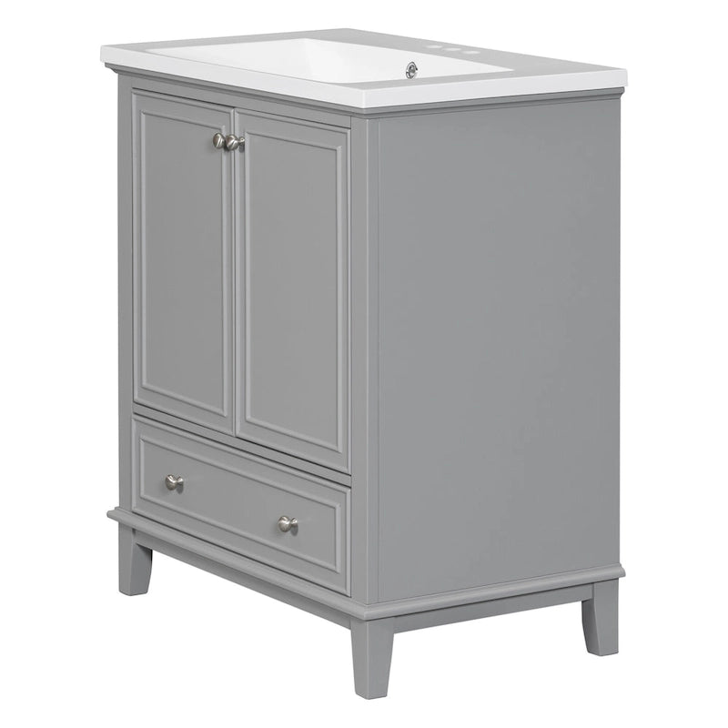 Bathroom Cabinet with Doors and Drawer