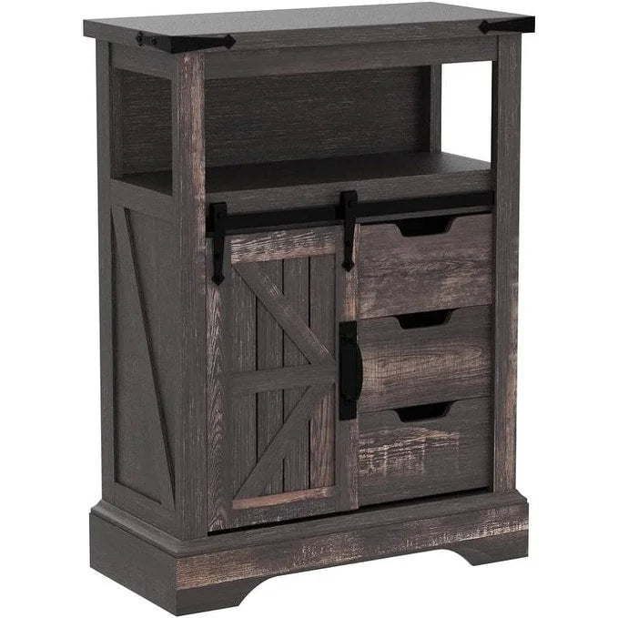 Farmhouse Bathroom Floor Cabinet, Small Storage Cabinet for Bathroom
