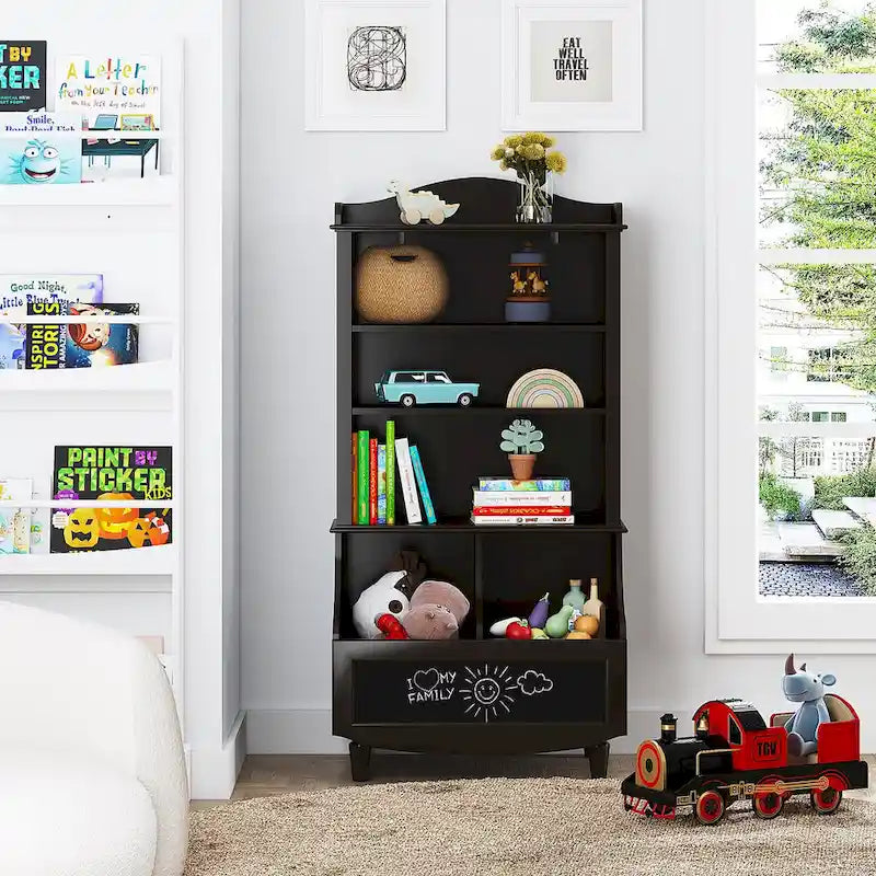 COSTARS Kids Bookshelf and Toy Storage Open Bookshelf and Toy Organizer Cabinet