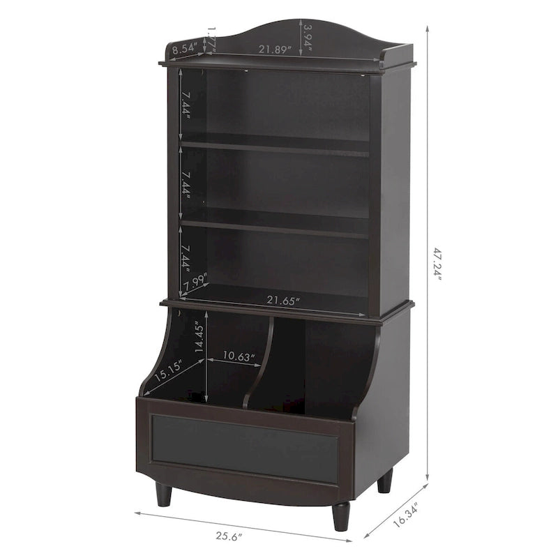 COSTARS Kids Bookshelf and Toy Storage Open Bookshelf and Toy Organizer Cabinet