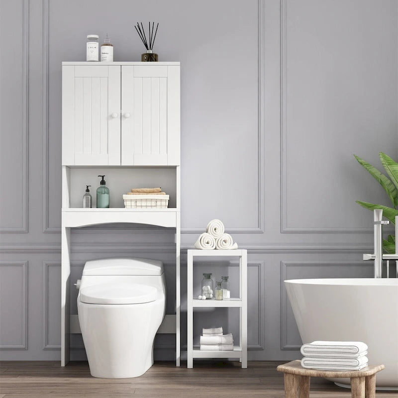 Over-The-Toilet Bathroom Storage Cabinet Organizer