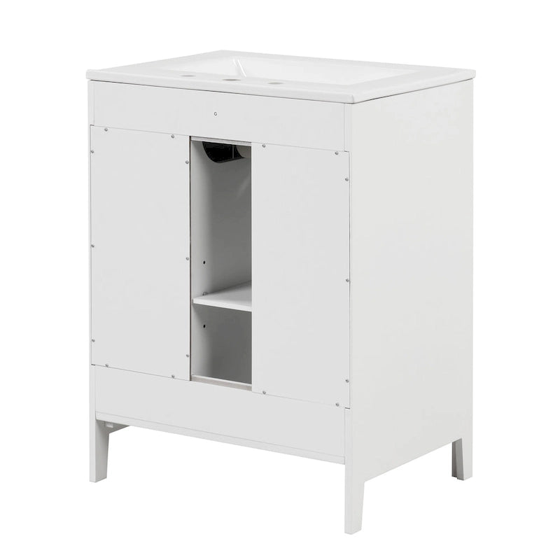 Bathroom Vanity Cabinet with Two Drawers and Door