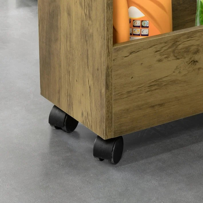 Haotian BZR46-W, Freestanding Bathroom Cabinet with 3-tier Shelf