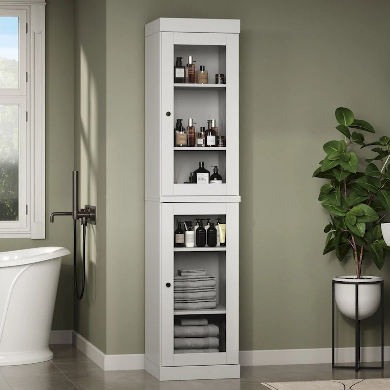 100% Solid Wood 16.5  Bathroom Cabinet with Optional Doors by Palace Imports