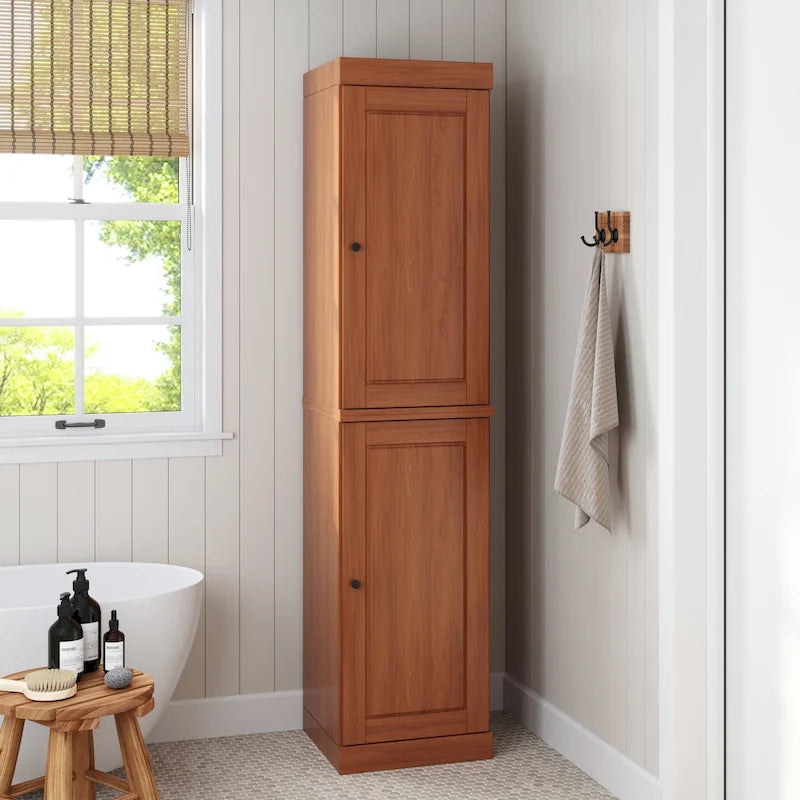 100% Solid Wood 16.5  Bathroom Cabinet with Optional Doors by Palace Imports