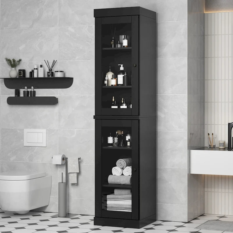 100% Solid Wood 16.5  Bathroom Cabinet with Optional Doors by Palace Imports