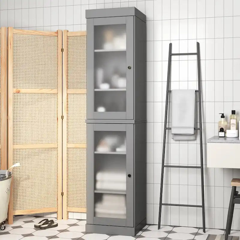 100% Solid Wood 16.5  Bathroom Cabinet with Optional Doors by Palace Imports