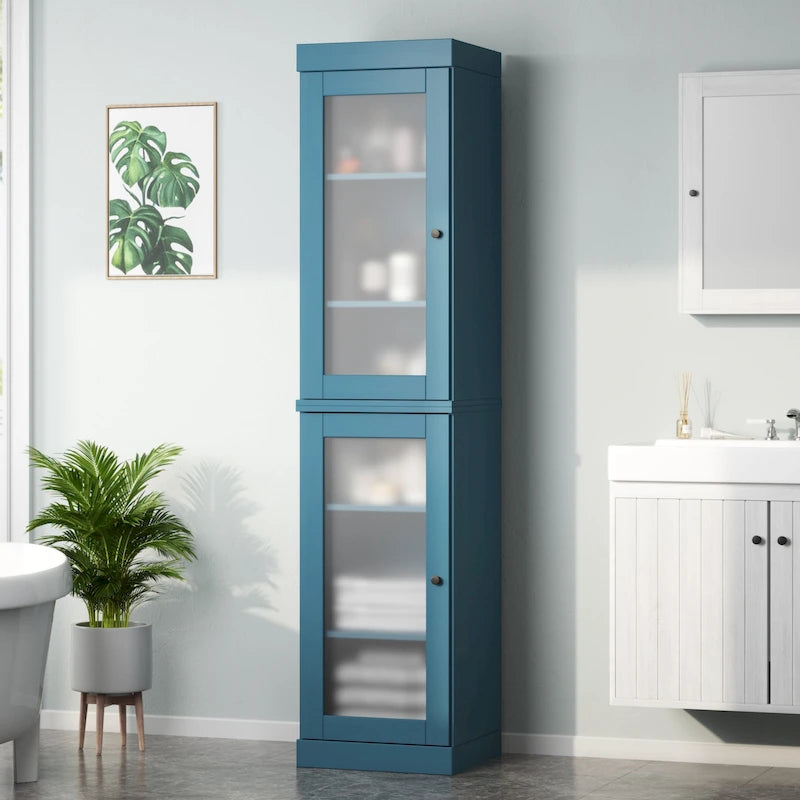 100% Solid Wood 16.5  Bathroom Cabinet with Optional Doors by Palace Imports