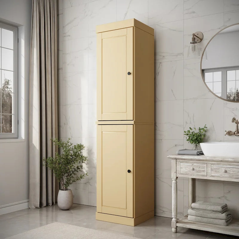 100% Solid Wood 16.5  Bathroom Cabinet with Optional Doors by Palace Imports