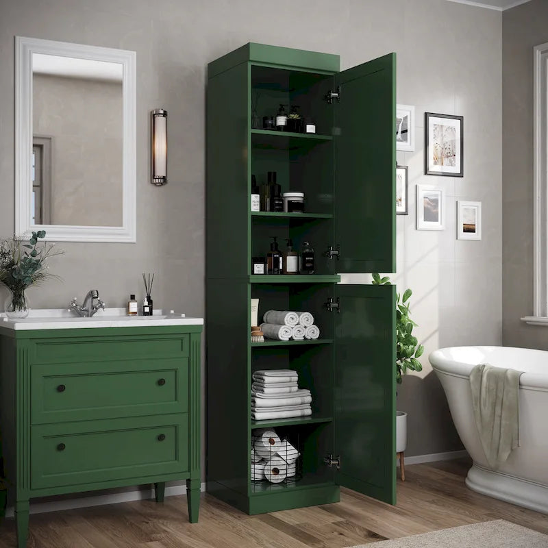 100% Solid Wood 16.5  Bathroom Cabinet with Optional Doors by Palace Imports