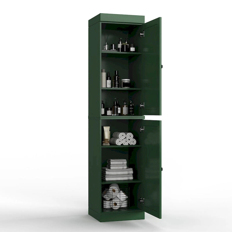 100% Solid Wood 16.5  Bathroom Cabinet with Optional Doors by Palace Imports