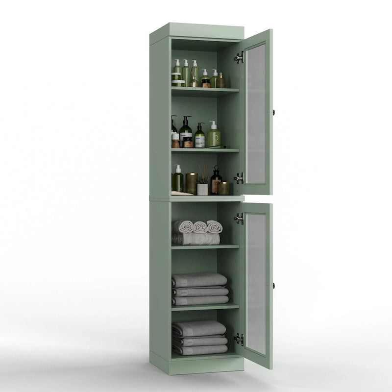 100% Solid Wood 16.5  Bathroom Cabinet with Optional Doors by Palace Imports