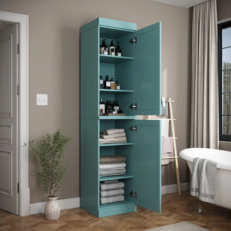 100% Solid Wood 16.5  Bathroom Cabinet with Optional Doors by Palace Imports