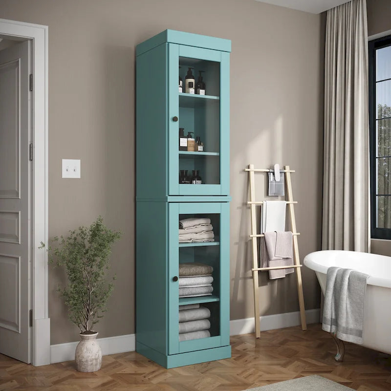 100% Solid Wood 16.5  Bathroom Cabinet with Optional Doors by Palace Imports