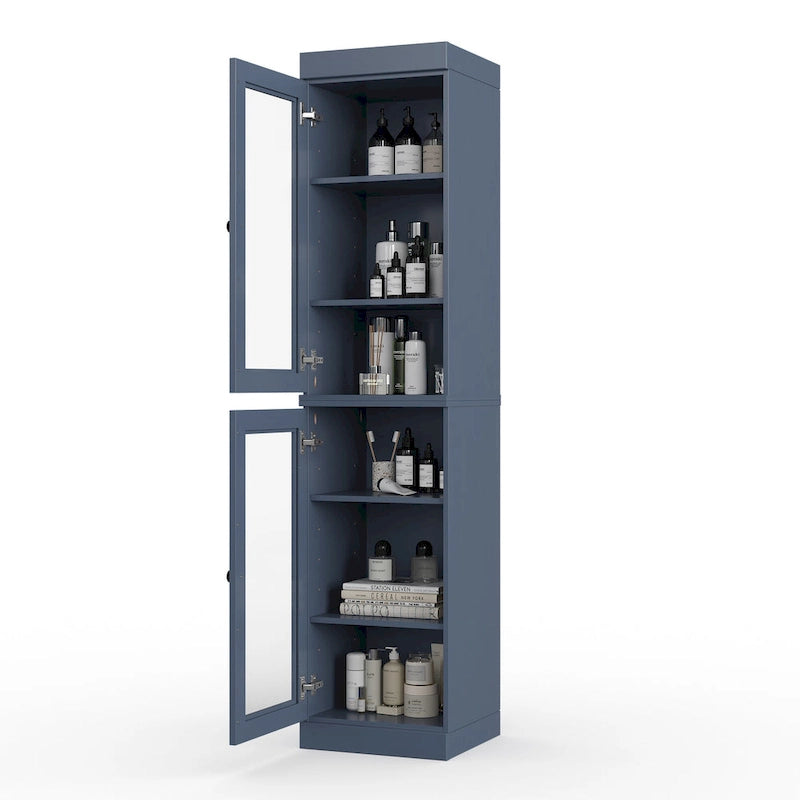 100% Solid Wood 16.5  Bathroom Cabinet with Optional Doors by Palace Imports