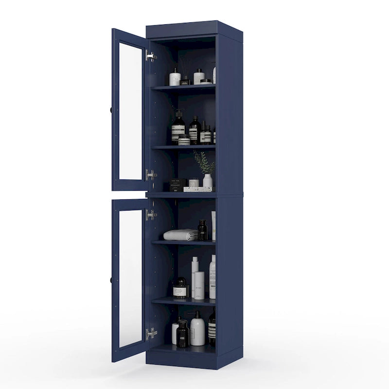 100% Solid Wood 16.5  Bathroom Cabinet with Optional Doors by Palace Imports