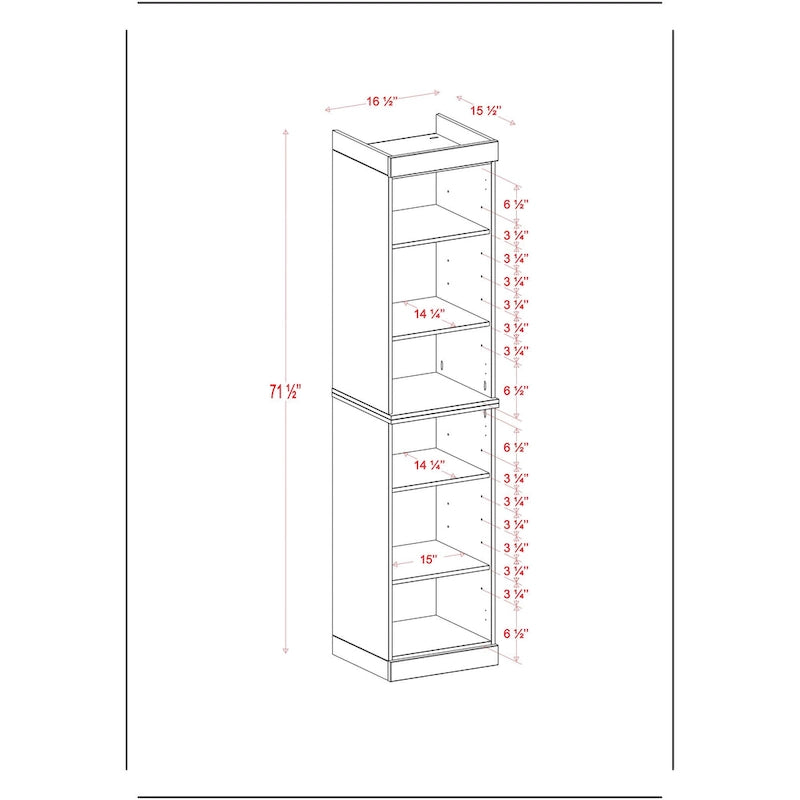 100% Solid Wood 16.5  Bathroom Cabinet with Optional Doors by Palace Imports
