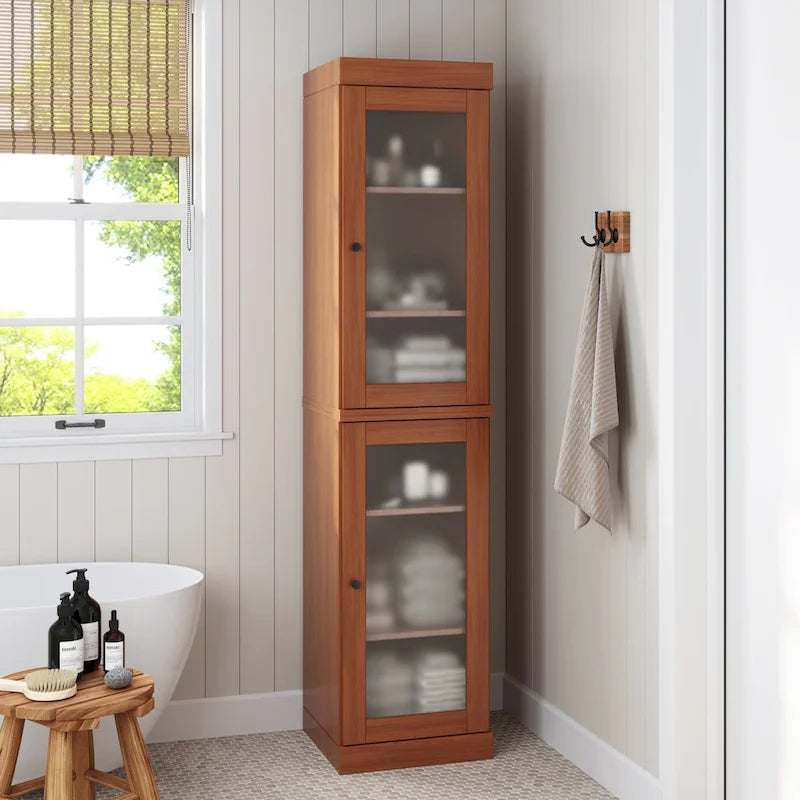 100% Solid Wood 16.5  Bathroom Cabinet with Optional Doors by Palace Imports