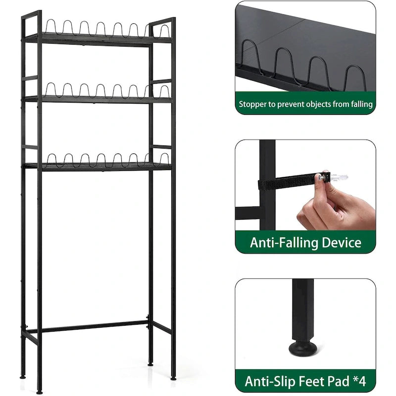 3-Tier Over The Toilet Storage
