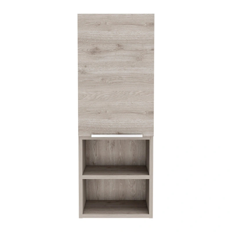Mila Bathroom Cabinet, Two Interior Shelves, Two External Shelves, Single Door Cabinet