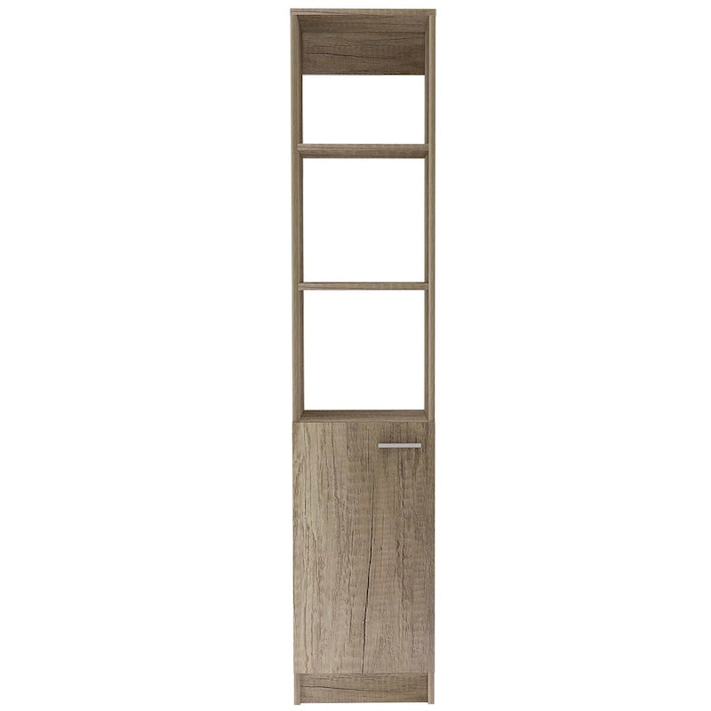 Bathroom Linen Cabinet with 3 Shelves,Single Door