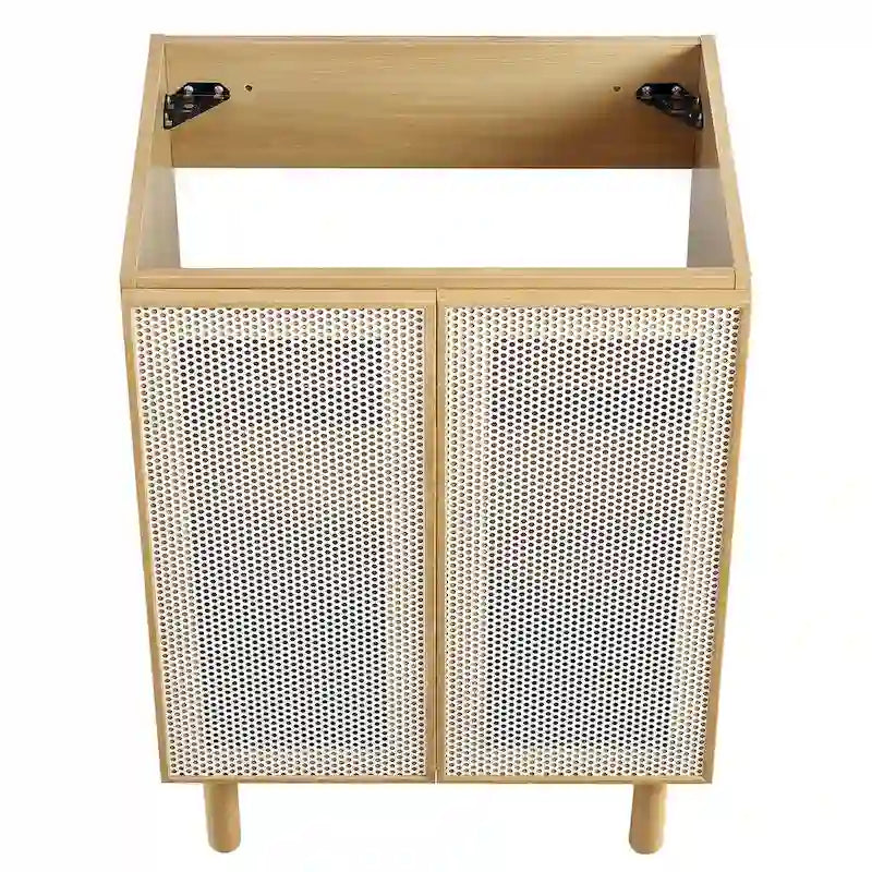 Calla 24  Perforated Metal Bathroom Vanity Cabinet (Sink Basin Not Included)