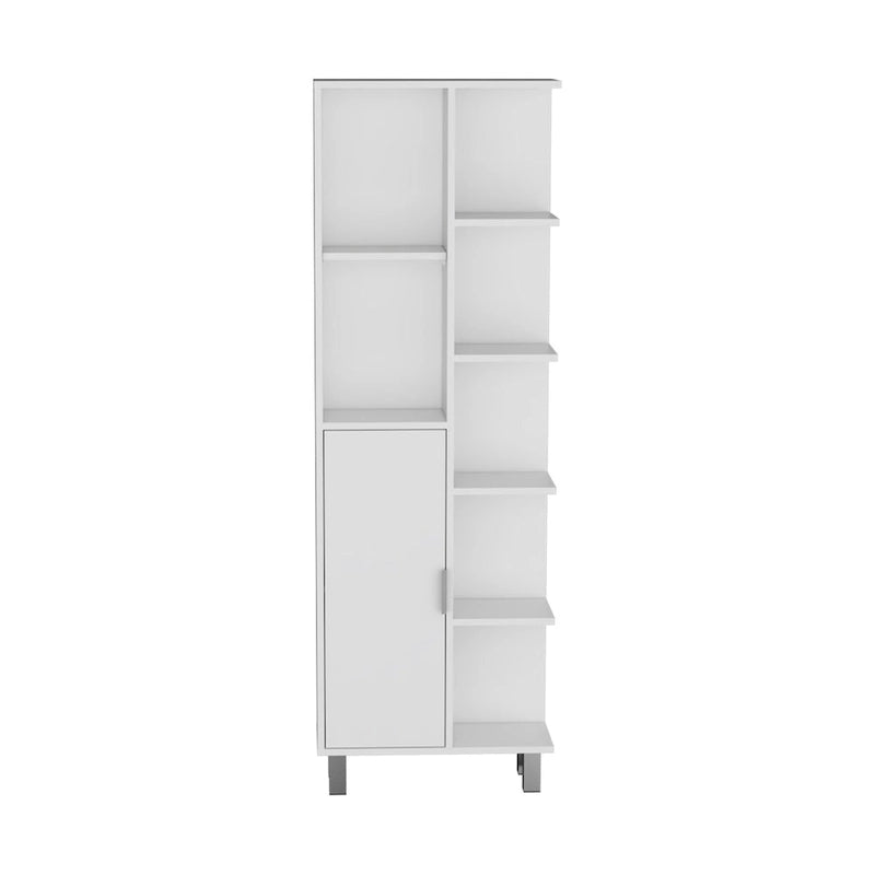 Crovie Linen 63-inch High Bathroom Cabinet Linen Storage