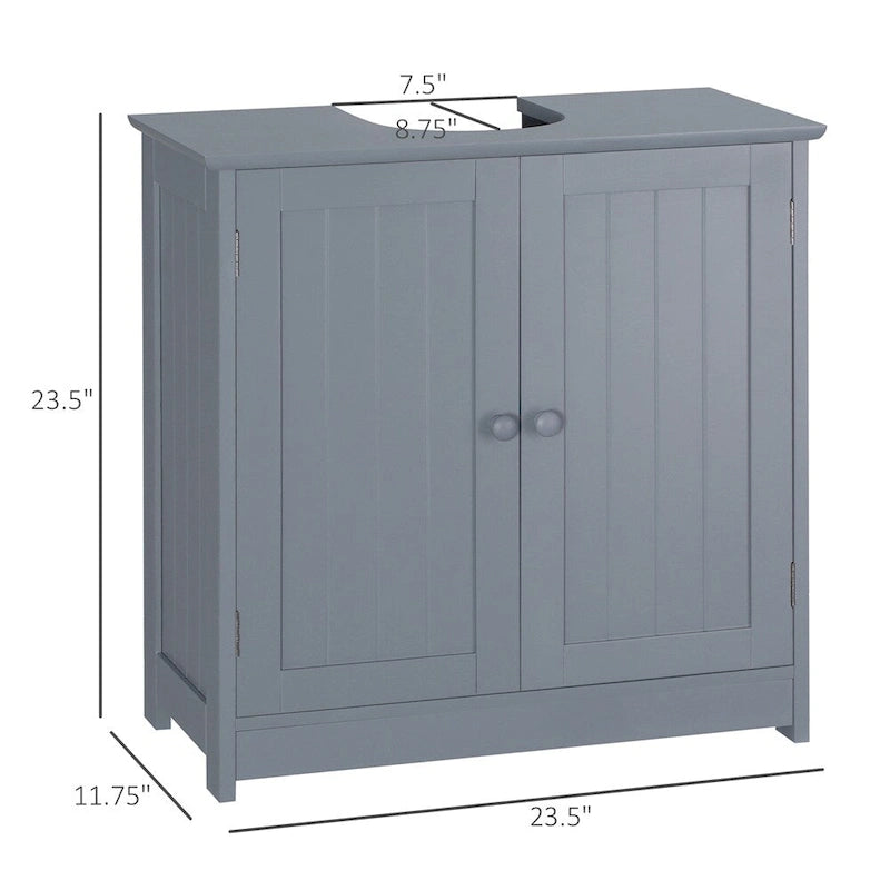 Bathroom Vanity Cabinet with 2 Doors and Adjustable Shelf (No Sink)