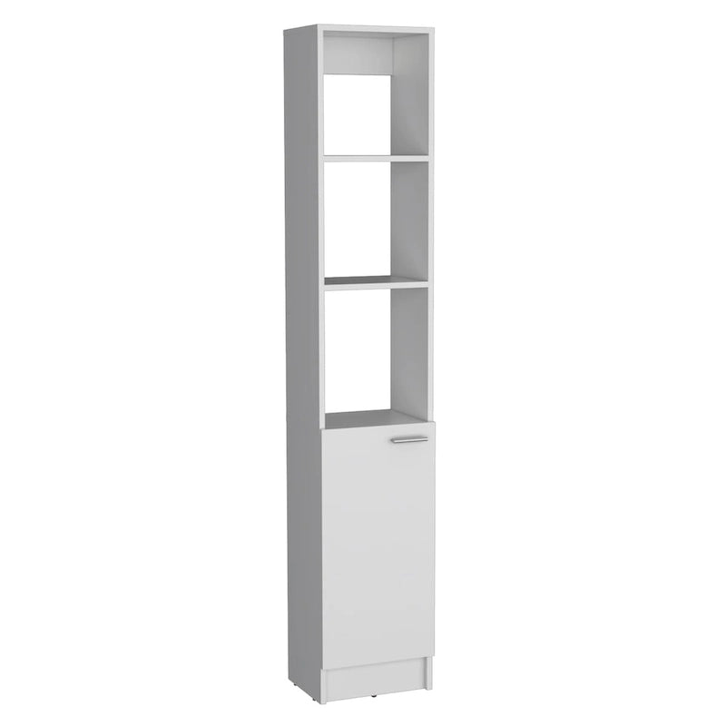 Bathroom Storage Cabinet with one Doors, Tall Bathroom Cabinet with 6 Shelves, for Bathroom, Living Room, Kitchen