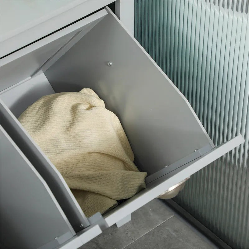 Tilt-Out Laundry Sorter Cabinet
