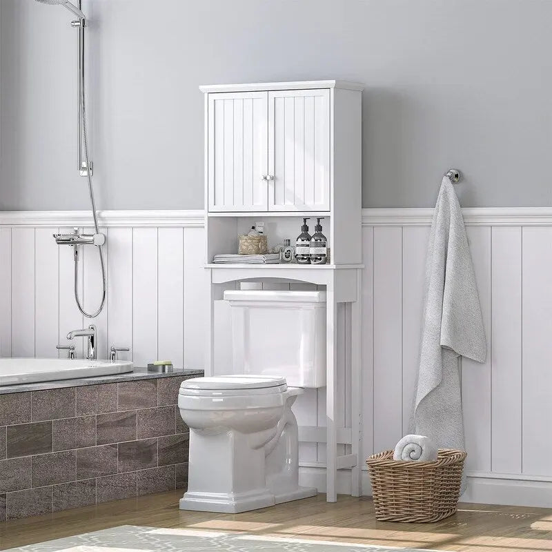 Over The Toilet Storage Cabinet - 9 D x 24 W x 62 H