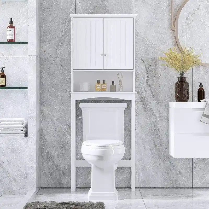 Over The Toilet Storage Cabinet - 9 D x 24 W x 62 H