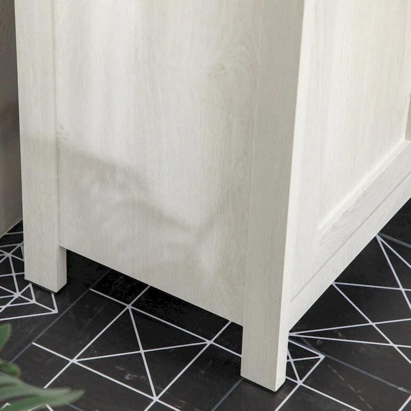 Bathroom Sink Cabinet, Floor Standing Under Sink Cabinet, Freestanding Storage Cupboard with Adjustable Shelf, Double Doors