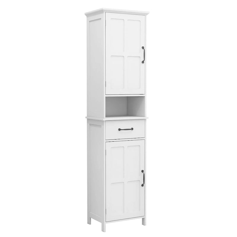 Double Door Narrow Height Slim Floor Standing Cabinet - 15.75 L * 11.81 W * 64.96 H