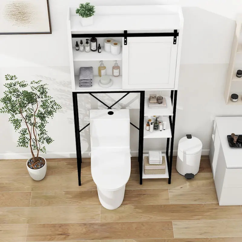 Over The Toilet Storage Cabinet Bathroom Shelves Over Toilet - 32.48 L * 11.81 W * 64.56 H