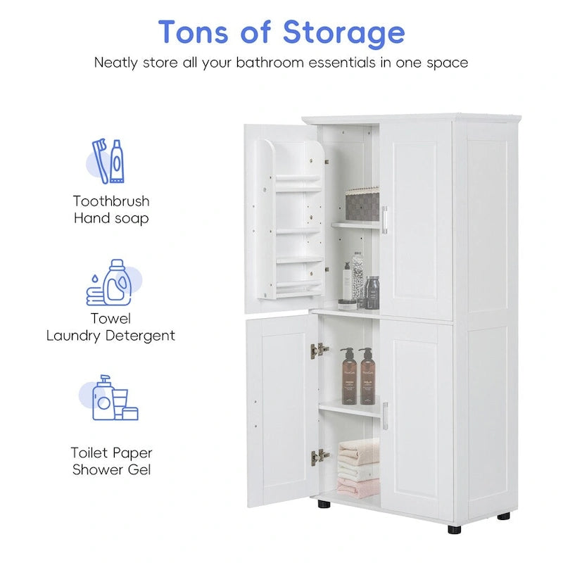 Bathroom Floor Storage Cabinet,Storage Unit,Freestanding Cabinet