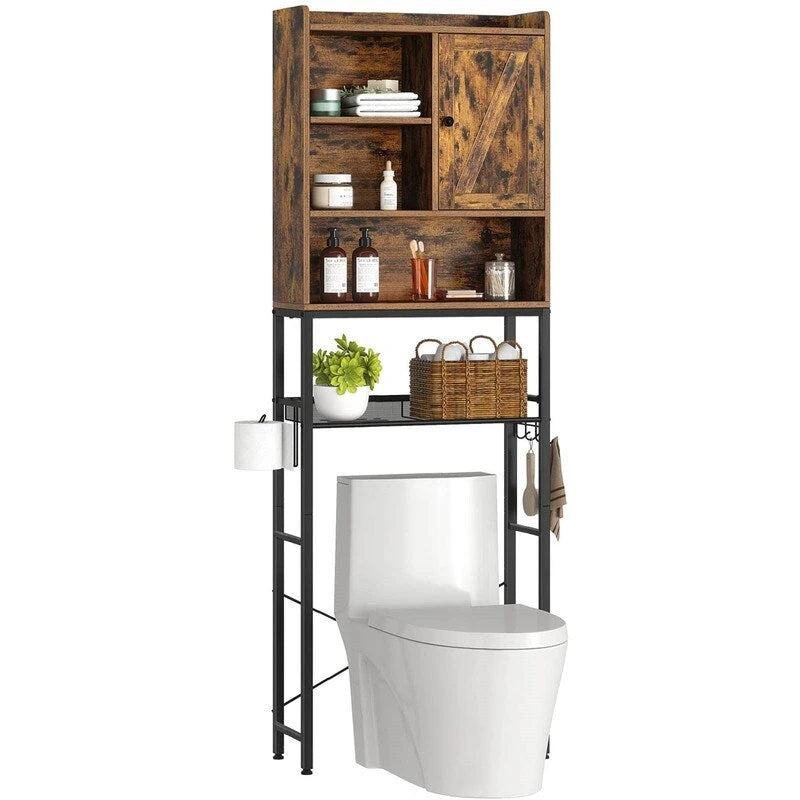 Over the Toilet Storage Cabinet - 9.5 D x 23.6 W x 73.2 H