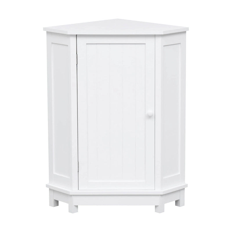 Triangle Corner Bathroom Storage Cabinet with Adjustable Shelf