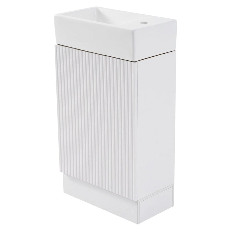 Bathroom Vanity Cabinet with Two-tier Shelf