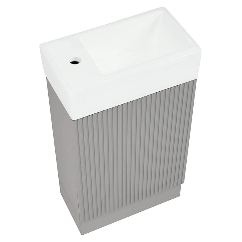 Bathroom Vanity Cabinet with Two-tier Shelf