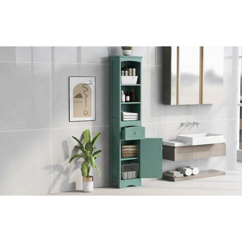 Freestanding Storage Cabinet with Drawer